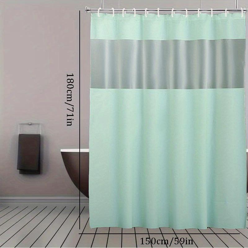 Blocking Shower Curtain With 12 Hooks Bathroom Decor
