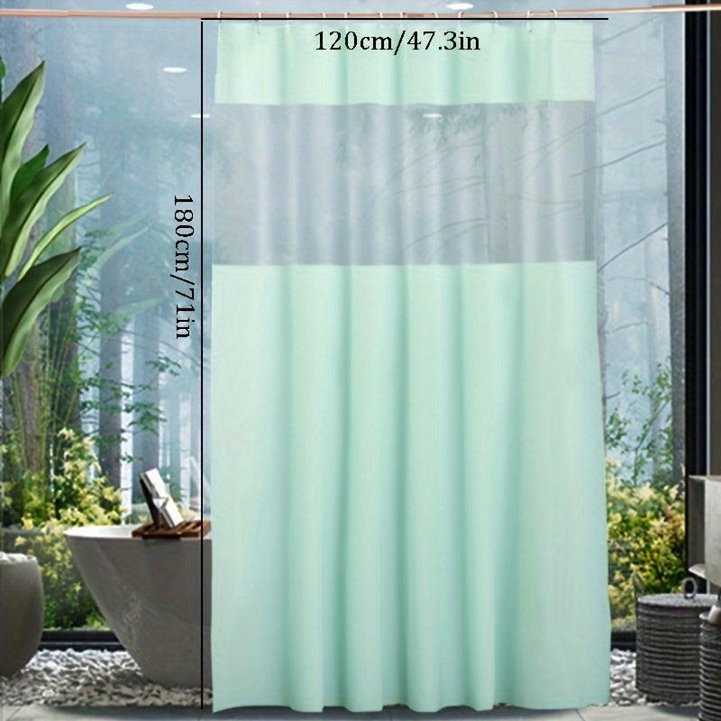 Blocking Shower Curtain With 12 Hooks Bathroom Decor