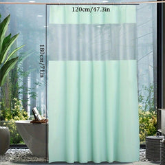 Blocking Shower Curtain With 12 Hooks Bathroom Decor