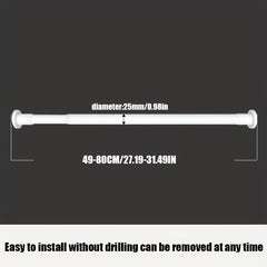 Stainless Steel Telescopic Rod for Installation and Drying