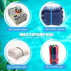 3pcs Silicone Towel Bands for Beach Chair - Windproof Beach Towel Clip
