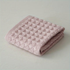 Honeycomb Grid Face Towel Soft Absorbent Quick Drying Bathroom Kitchen Travel