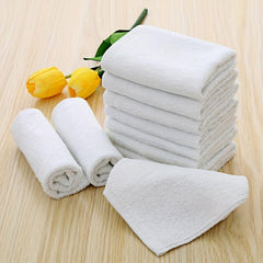 8pcs Cotton Wash Cloth 11.81 X 11.81 Inch Soft Handerchief Ultra Absorbent