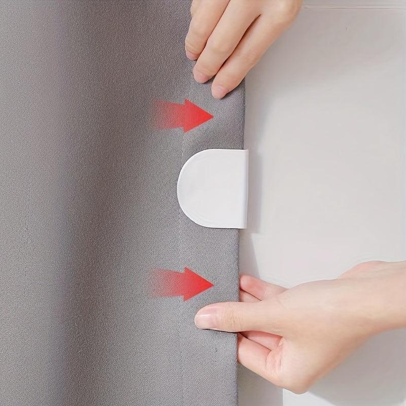 4pcs Shower Curtain Fixing Clip Door Curtain Windproof Clip