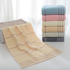 Cotton Hand Towel Absorbent Soft Stripes Towel 33x69cm