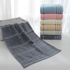 Cotton Hand Towel Absorbent Soft Stripes Towel 33x69cm