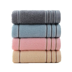 Cotton Hand Towel Absorbent Soft Stripes Towel 33x69cm