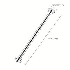 Adjustable Stainless Tension Shower Curtain Rod Bathroom Anti Slip Rod
