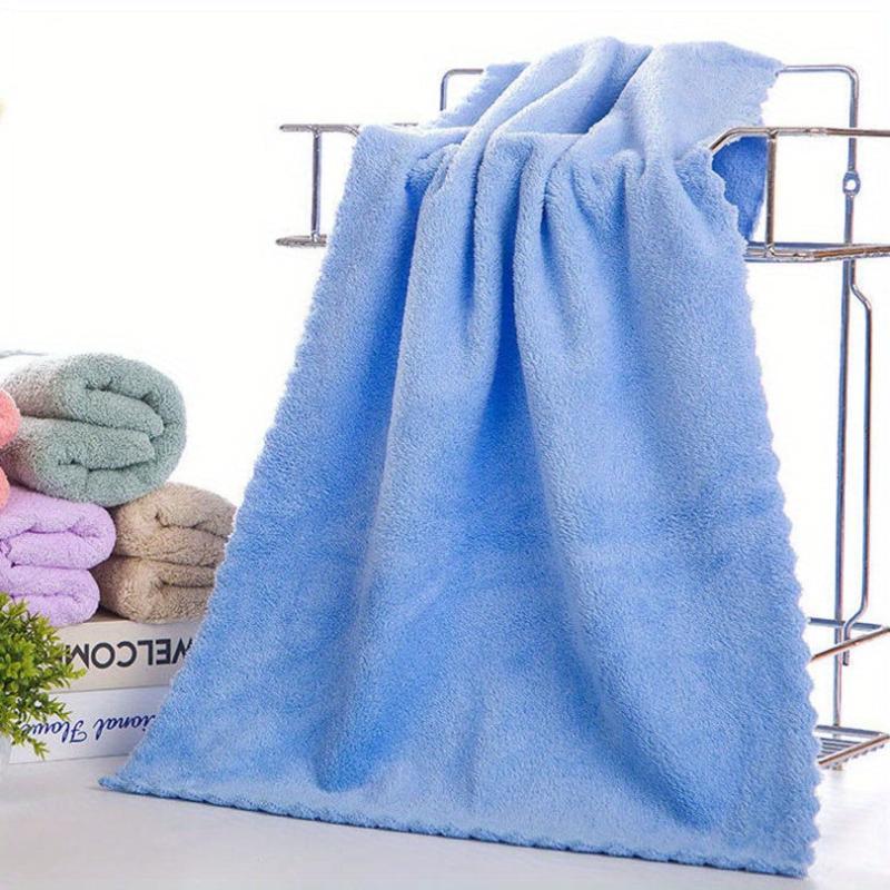 Coral Fleece Hand Towel Absorbent Soft Cotton Face Wash Towel Hotel Bathroom