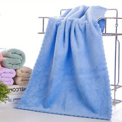 Coral Fleece Hand Towel Absorbent Soft Cotton Face Wash Towel Hotel Bathroom