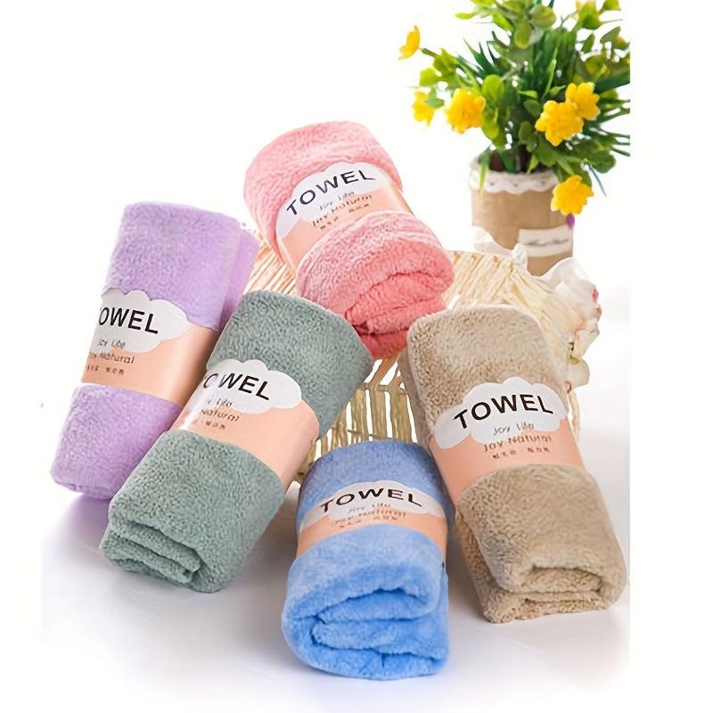 Coral Fleece Hand Towel Absorbent Soft Cotton Face Wash Towel Hotel Bathroom
