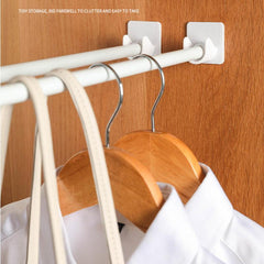 2pcs Adhesive Shower Curtain Rod Holder Bathroom Accessories