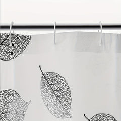 Waterproof Leaf Pattern Shower Curtain 70.87x70.87in