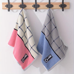 2pcs Cotton Hand Towel Thickened Absorbent Face Wash Towel 13.4x30in