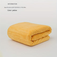 Large Size Striped Cotton Bath Towel for Men and Women