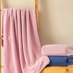 Large Size Striped Cotton Bath Towel for Men and Women