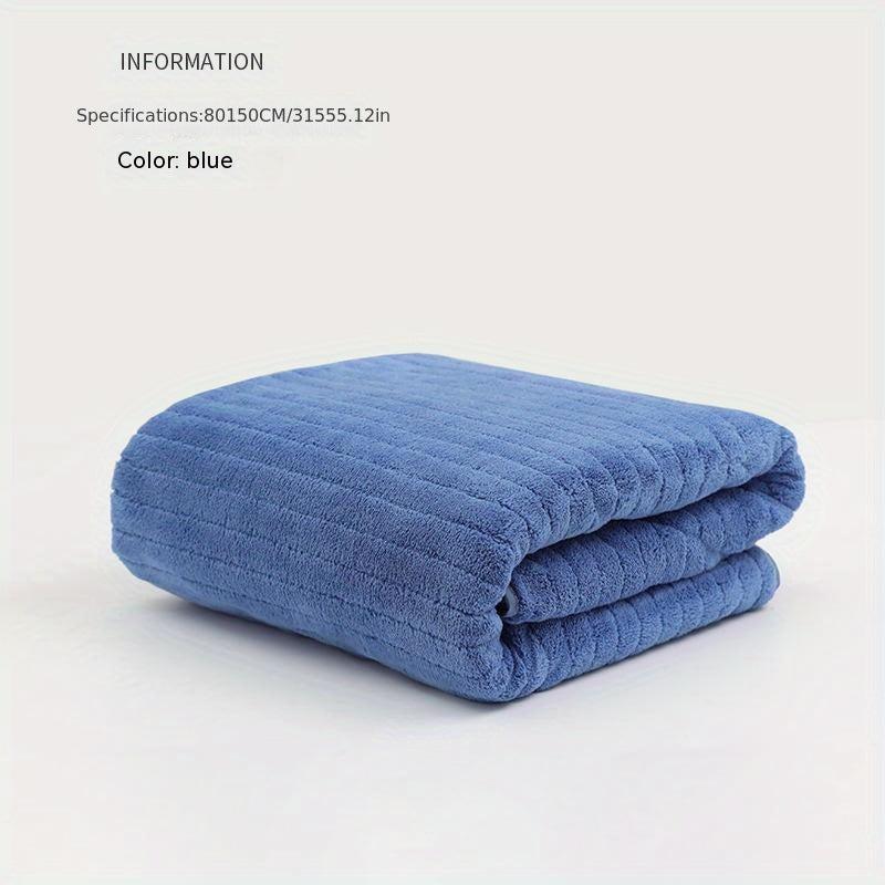 Large Size Striped Cotton Bath Towel for Men and Women