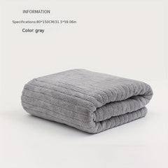 Large Size Striped Cotton Bath Towel for Men and Women