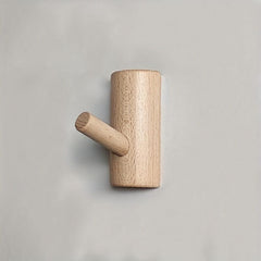Wooden Non-perforated Hook Strong Load-bearing Hanger Decorative Hook