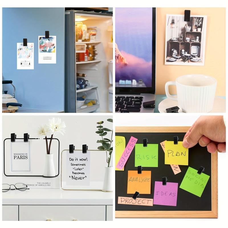 50pcs Wall Clips Self Adhesive Sticky Clips Photo Clips Plastic Sticky