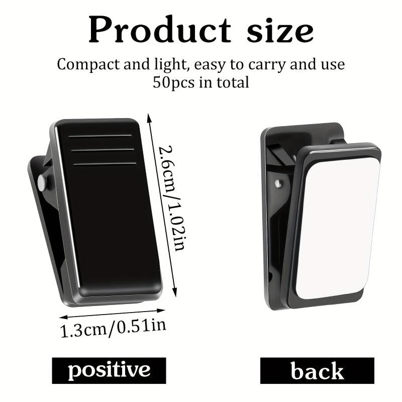 50pcs Wall Clips Self Adhesive Sticky Clips Photo Clips Plastic Sticky