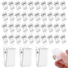 50pcs Wall Clips Self Adhesive Sticky Clips Photo Clips Plastic Sticky
