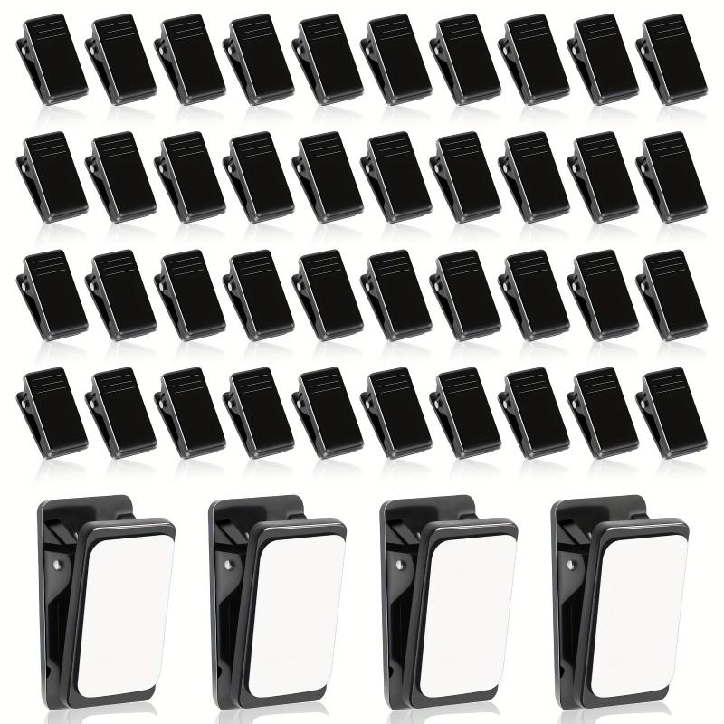 50pcs Wall Clips Self Adhesive Sticky Clips Photo Clips Plastic Sticky