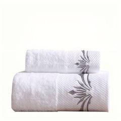 3pcs Cotton Embroidery Towel Set Soft Hand Bath Absorbent Towels