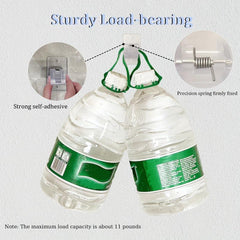 2pcs Clear Plastic Curtain Rod Brackets Self Adhesive Bathroom Hotel