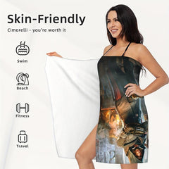 Quick Dry Beach Towel Soft Absorbent Lightweight Sandproof for Travel