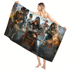 Quick Dry Beach Towel Soft Absorbent Lightweight Sandproof for Travel
