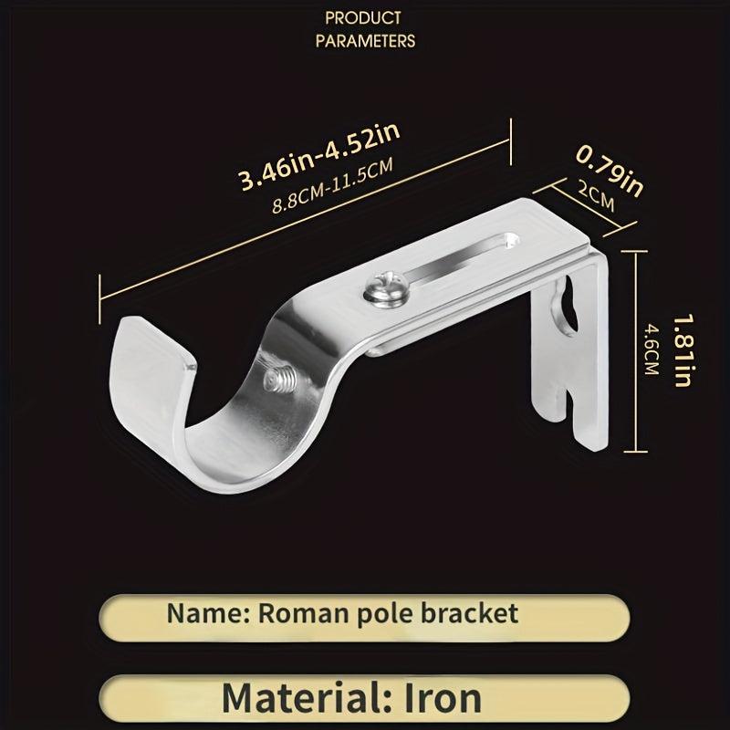 Adjustable Roman Rod Bracket with Telescopic Curtain Rod Bracket