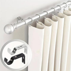 Adjustable Roman Rod Bracket with Telescopic Curtain Rod Bracket