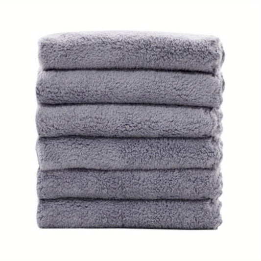 Coral Fleece Washcloth Handkerchiefs Soft Absorbent Towel