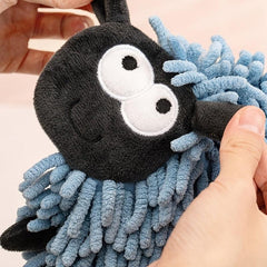 Cartoon Sheep Hand Towel Shape Decor Chenille Wipe Hand Ball