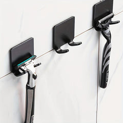 Plastic Razor Holder Storage Hook Wall Shaving Shaver Shelf Punch Razor Rack