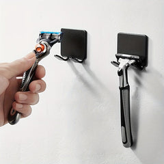 Plastic Razor Holder Storage Hook Wall Shaving Shaver Shelf Punch Razor Rack