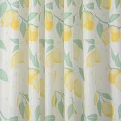 Yellow Lemon Pattern Shower Curtain 72in