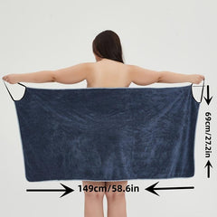 Women's Plush Fleece Bath Towel Dress