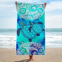 Sandproof Microfiber Beach Towel Soft & Absorbent 29.5x59in