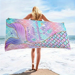 Sandproof Microfiber Beach Towel Soft & Absorbent 29.5x59in