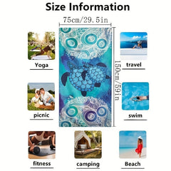 Sandproof Microfiber Beach Towel Soft & Absorbent 29.5x59in