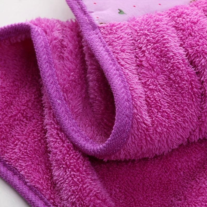 Coral Velvet Hand Towels 9.84 x 16.93 Inches