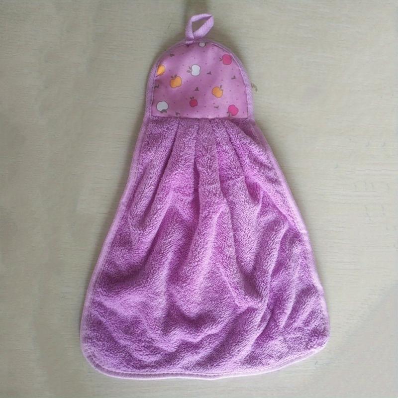 Coral Velvet Hand Towels 9.84 x 16.93 Inches