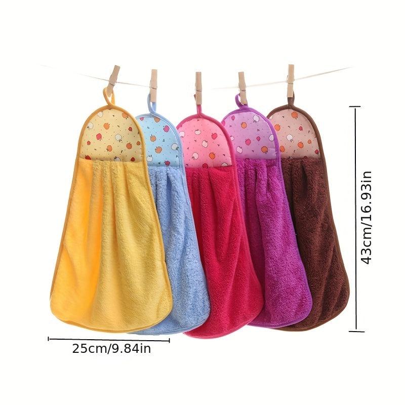Coral Velvet Hand Towels 9.84 x 16.93 Inches