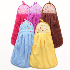 Coral Velvet Hand Towels 9.84 x 16.93 Inches