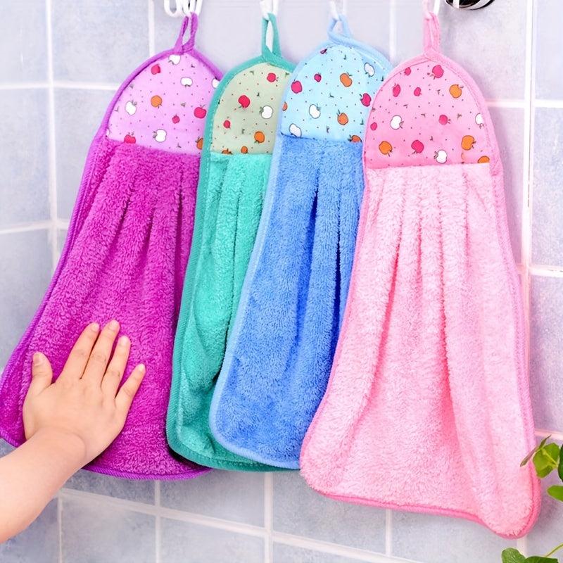 Coral Velvet Hand Towels 9.84 x 16.93 Inches