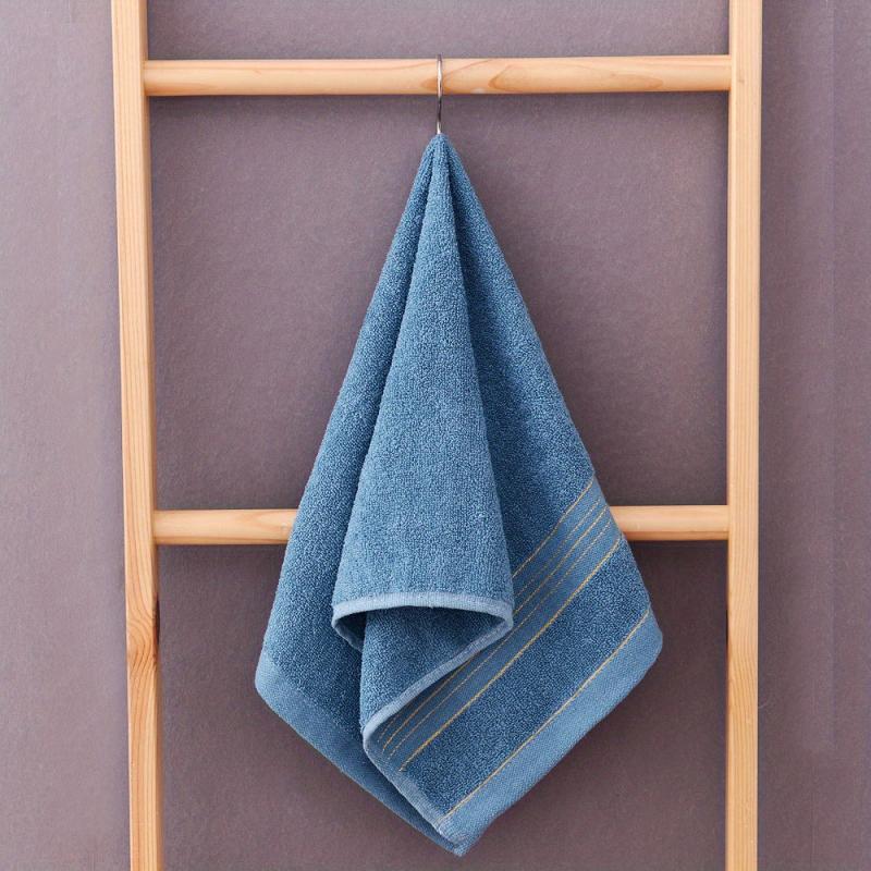 3pcs Striped Embroidered Hand Towel - Soft Skin-friendly Face Towel