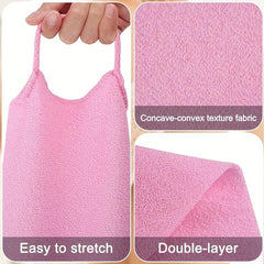 2pcs Exfoliating Bath Cloth Body Scrubber Towel for Shower Unisex Back Rubbing