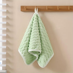 Coral Velvet Hand Towel Soft Skin-friendly Absorbent Towel for Home Bathroom